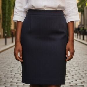 George Black Shimmery Pencil Skirt Lined Excellent Condition Sz 6